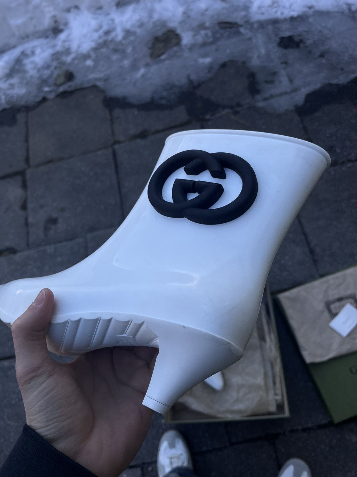 Gucci Gucci Boots Rare Crypto Y2K Opium Rap Swag Size US 5.5 / IT 35.5 - 4 Thumbnail