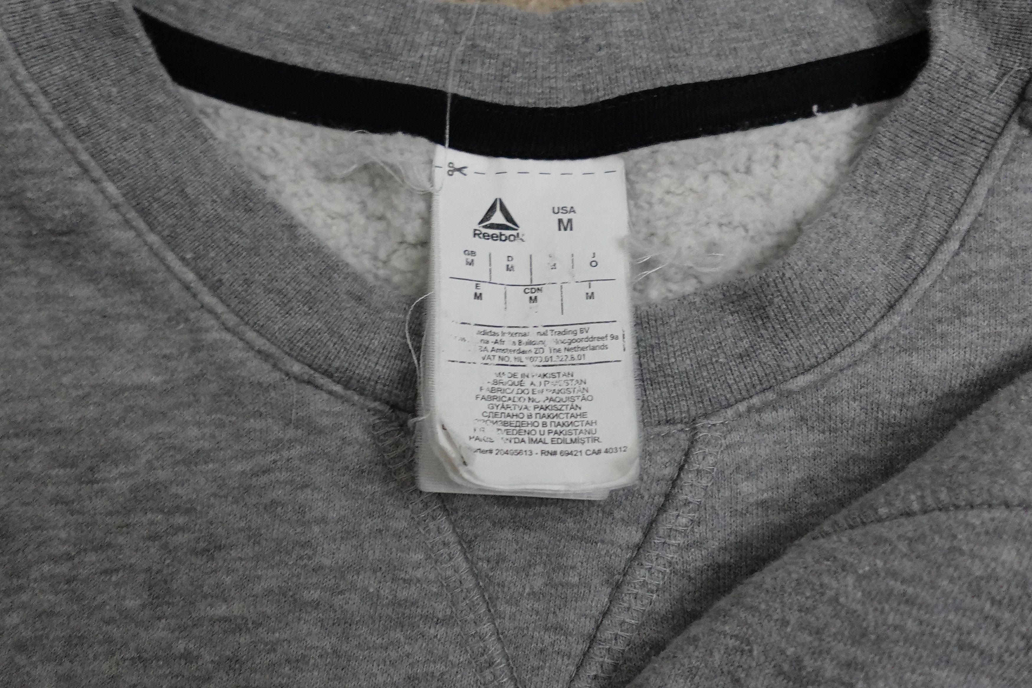 Reebok Medium - Reebok Grey Crewneck Sweatshirt Workout Wear Size US M / EU 48-50 / 2 - 5 Thumbnail