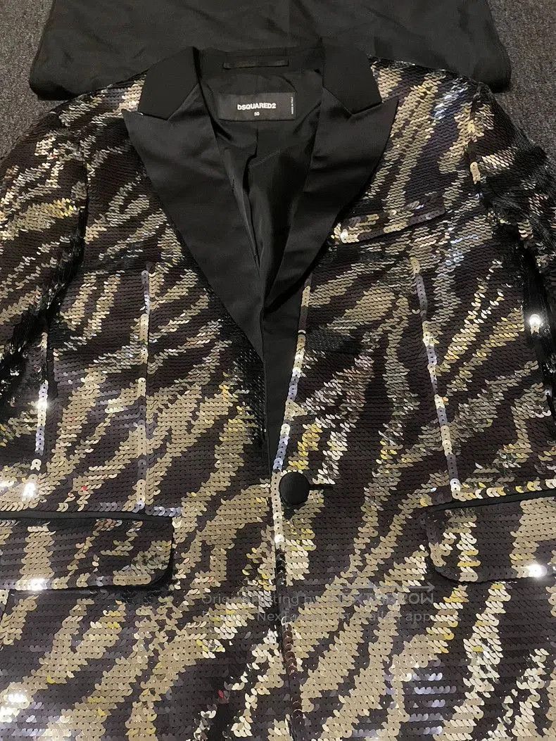 Dsquared2 DSquared2 Sequin Embellished Jacket Coat. Size US L / EU 52-54 / 3 - 2 Thumbnail