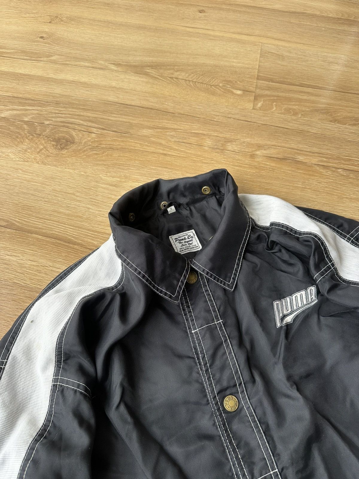 Puma Vintage Puma y2k 90s Nylon Button Coach Jacket Size US S / EU 44-46 / 1 - 8 Thumbnail