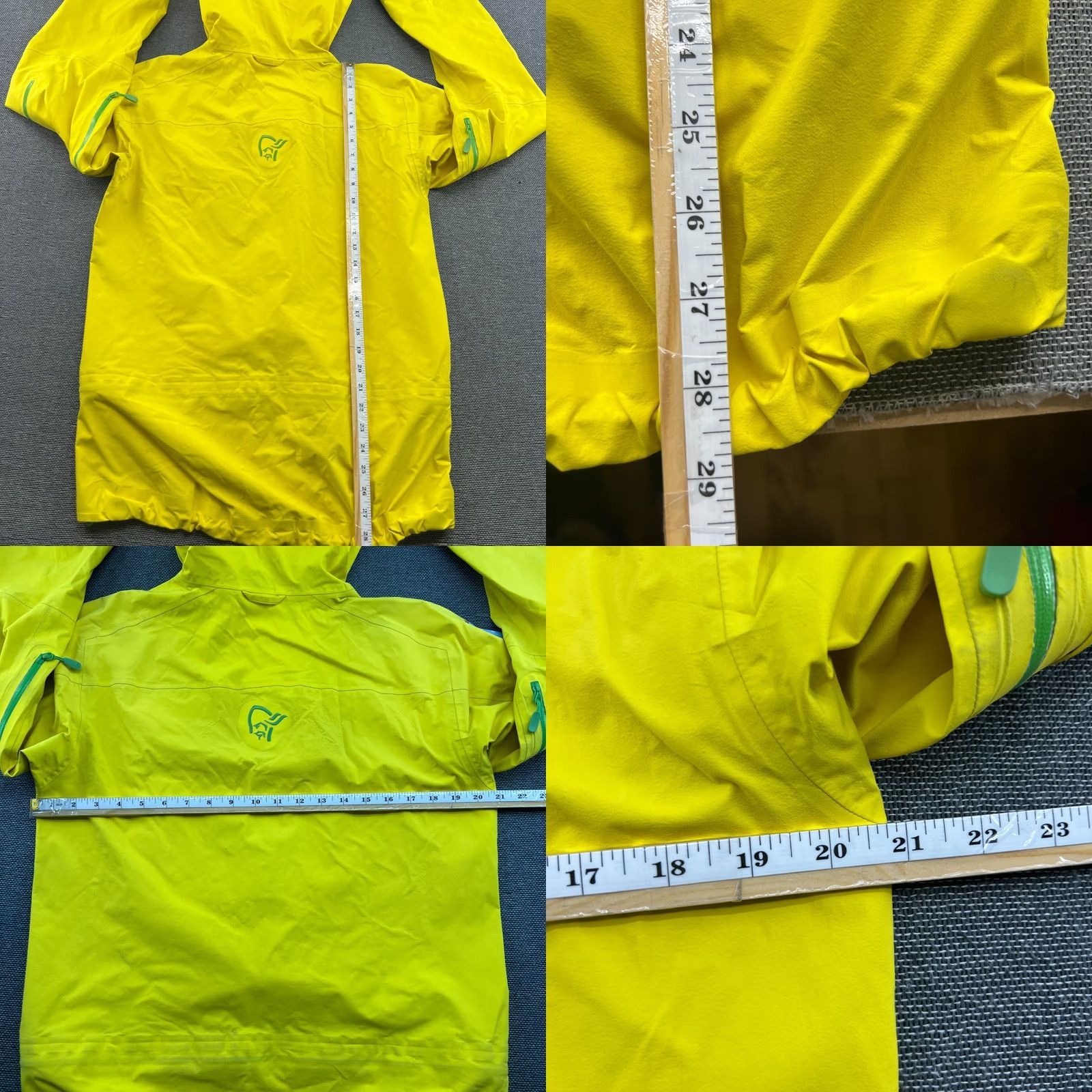 Vintage Norrona Gore-Tex Pro Jacket Yellow Mens Small Hooded Waterproof Windbreaker Size US S / EU 44-46 / 1 - 10 Thumbnail