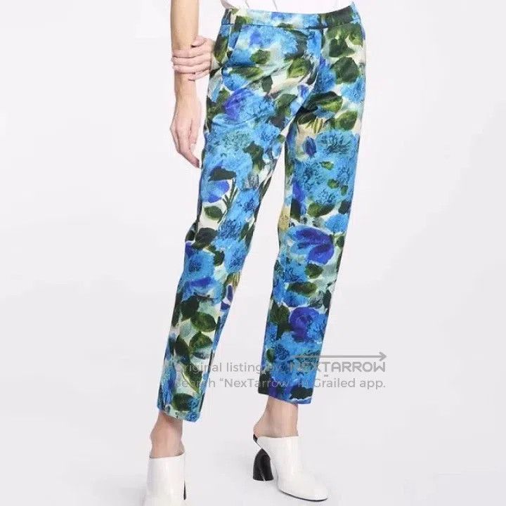 Dries Van Noten Dries Van Noten Floral Pattern Pants Size 35" - 3 Thumbnail