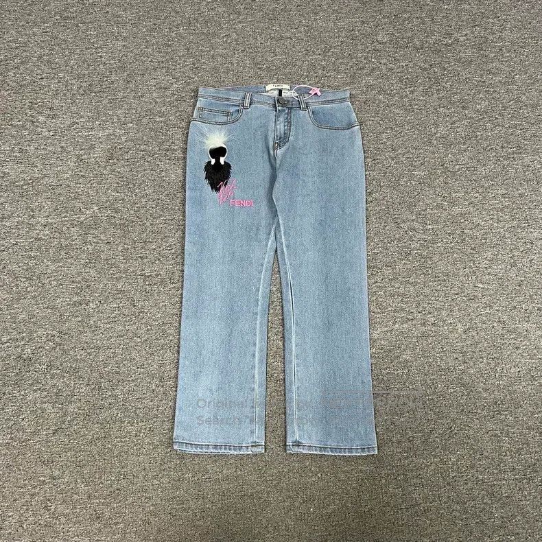 Fendi Fendi Limited Edition Karl Lagerfeld Jeans Size 24" / US 00 / IT 34 - 2 Thumbnail