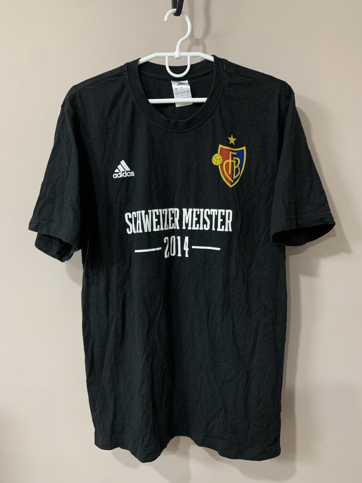 Adidas Basel 1893 2014 Champions Football T shirt Adidas Soccer Size US L / EU 52-54 / 3 - 1 Thumbnail