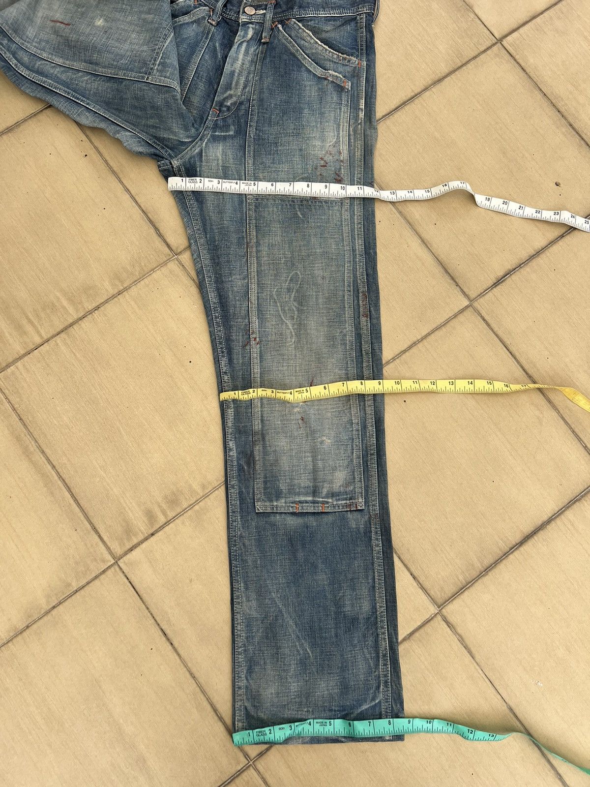 Full Count & Co. Vintage Full Count Japan Painter Denim Double Knee Work Pant Size US 30 / EU 46 - 4 Thumbnail