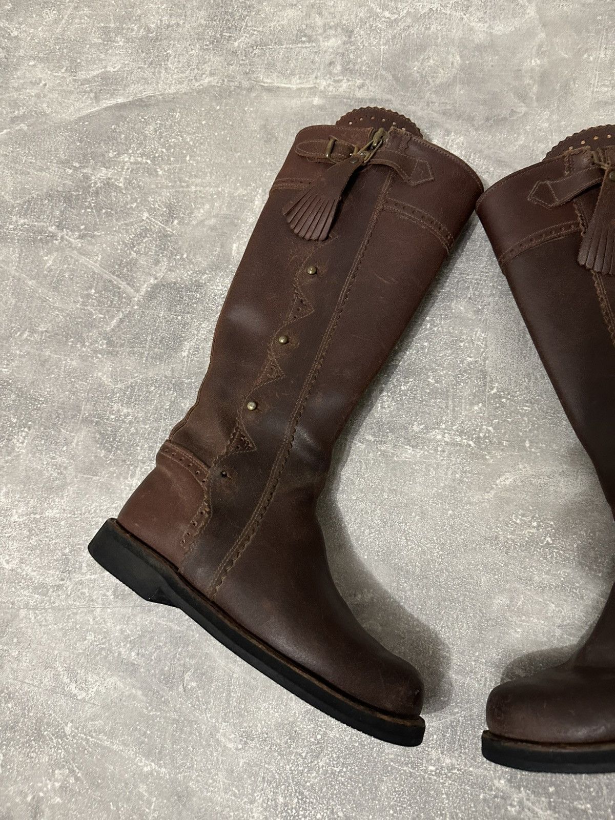 Vintage Vintage high boxer boots moto biker shoes core Size US 8 / IT 38 - 4 Thumbnail