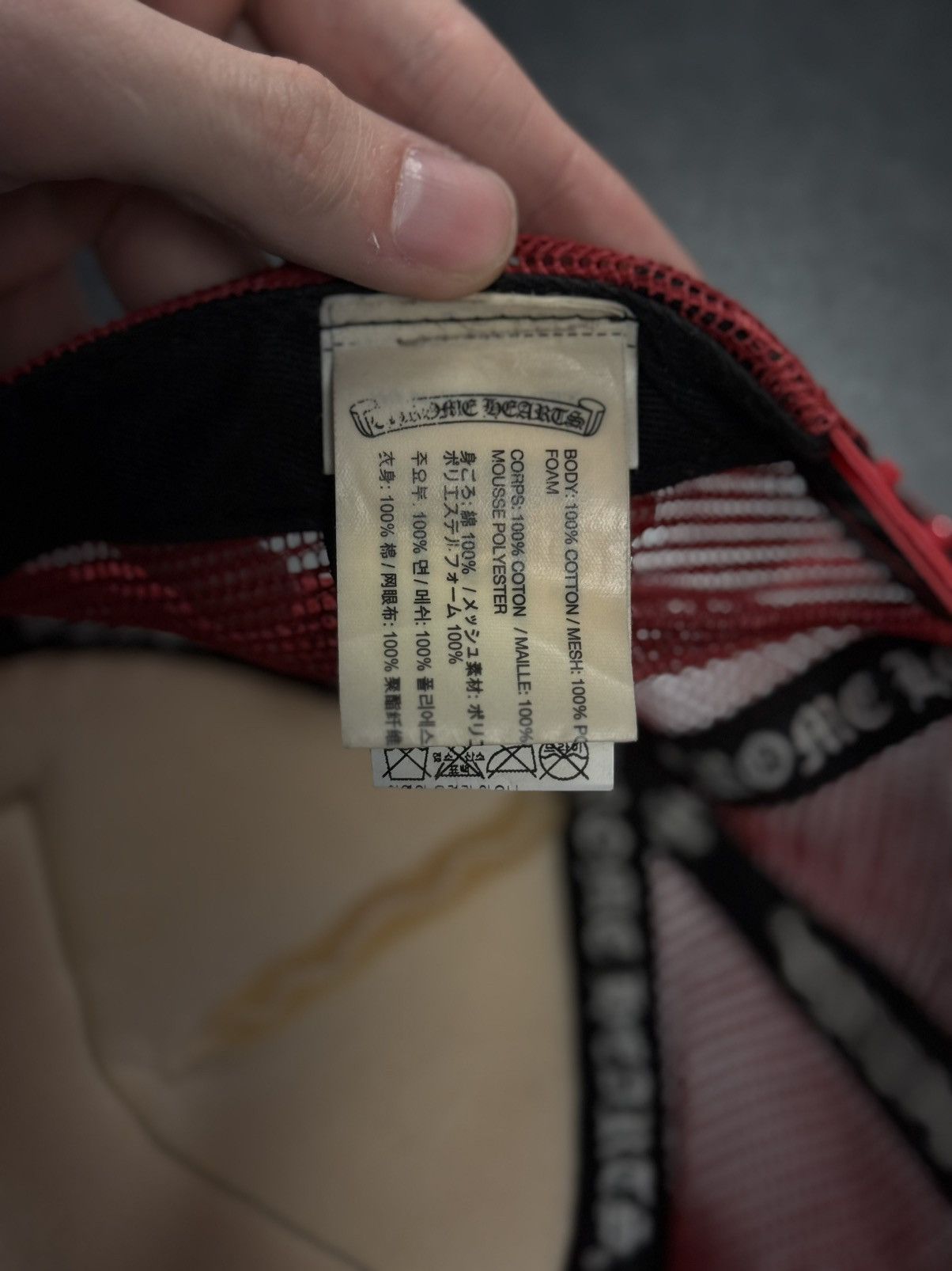Chrome Hearts Chrome Hearts Hat Red White SnapBack Size ONE SIZE - 12 Thumbnail
