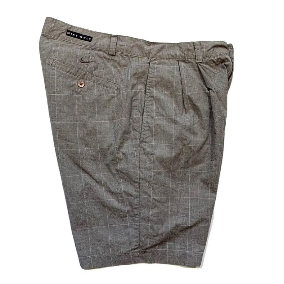 Nike Nike Golf Chino Shorts Men 32 Pleated Plaid 100% Cotton Gray NEW Size US 32 / EU 48 - 3 Thumbnail