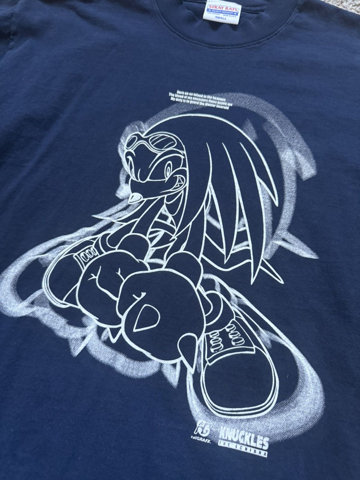 Nintendo Sonic Adventure Knuckles T-Shirt Navy Made in USA Size S Size US S / EU 44-46 / 1 - 2 Thumbnail