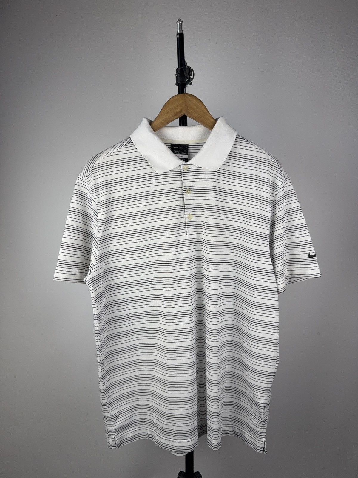 Nike Vintage style Nike Golf Dri Fit striped polos t shirt Size US L / EU 52-54 / 3 - 1 Thumbnail
