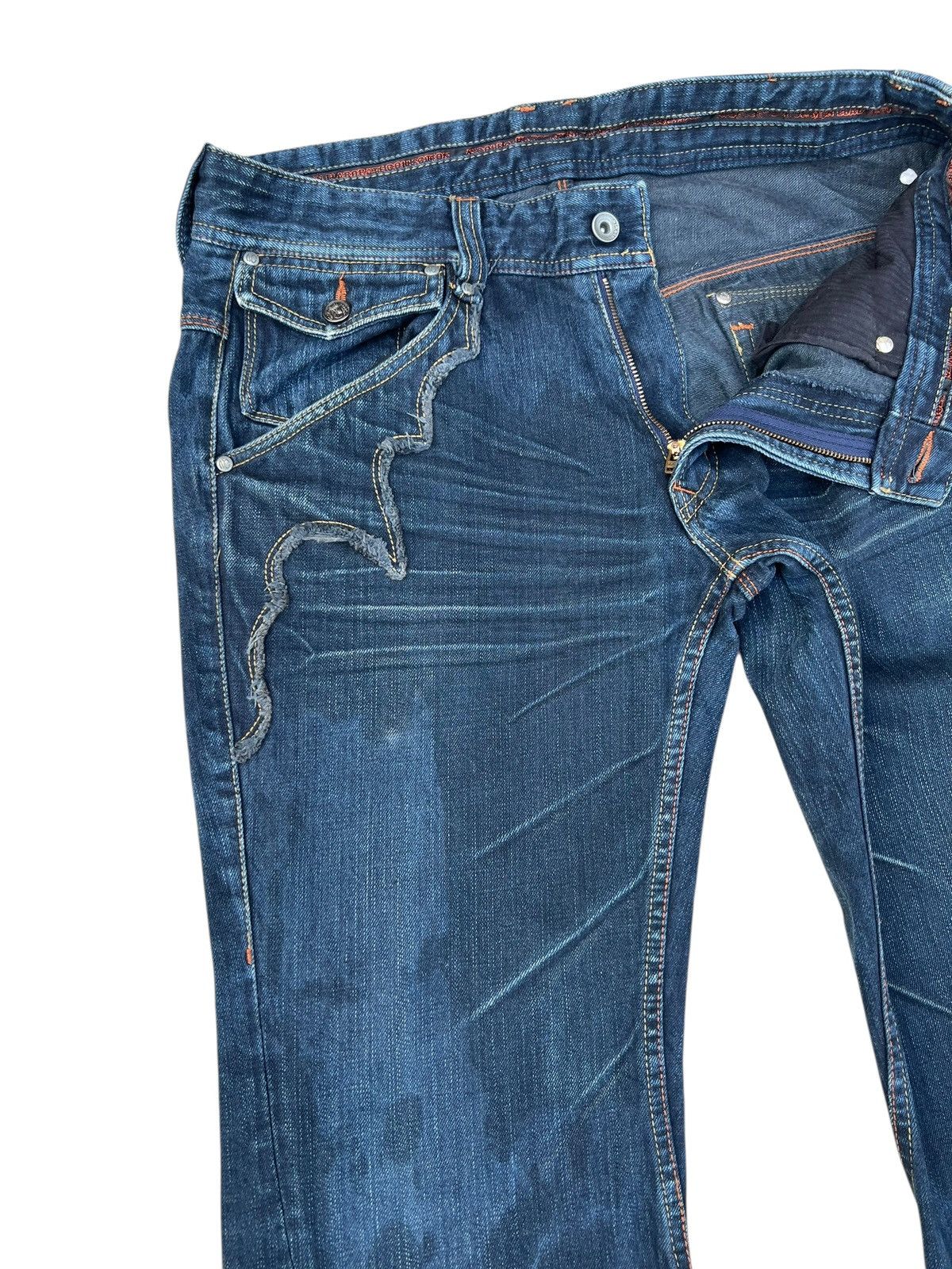 Nicole Club Nicole Club For Men Oily Waxed Denim Jeans Size US 31 - 8 Thumbnail