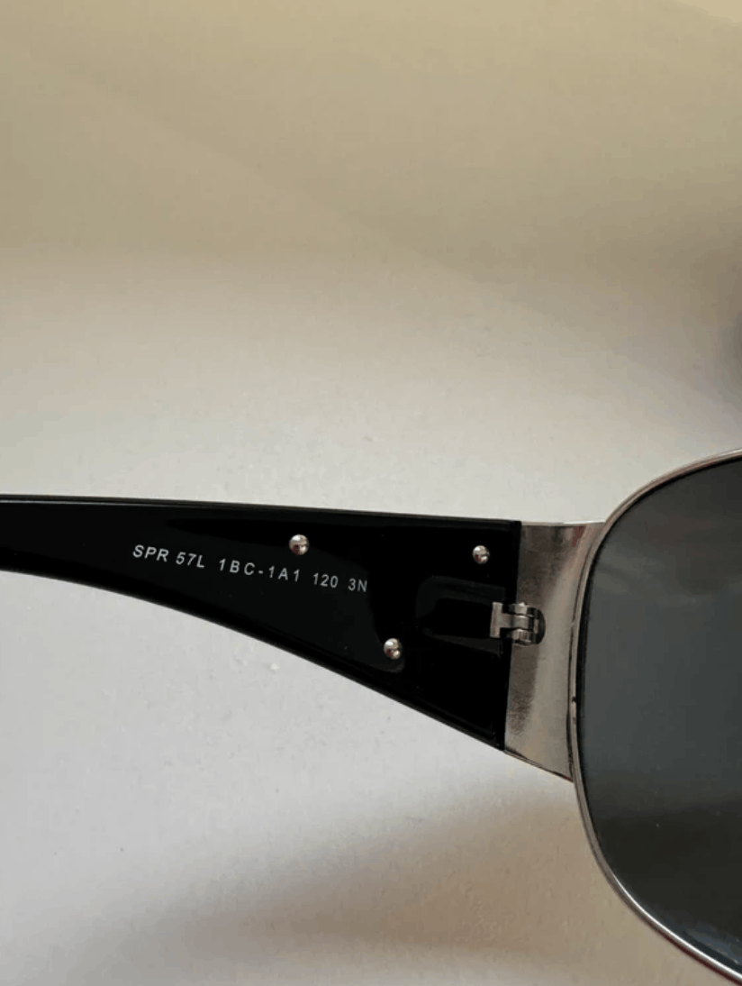 Prada PRADA Sunglasses Titanium SPR Sport Star Wrap Shield Mask Size ONE SIZE - 5 Thumbnail