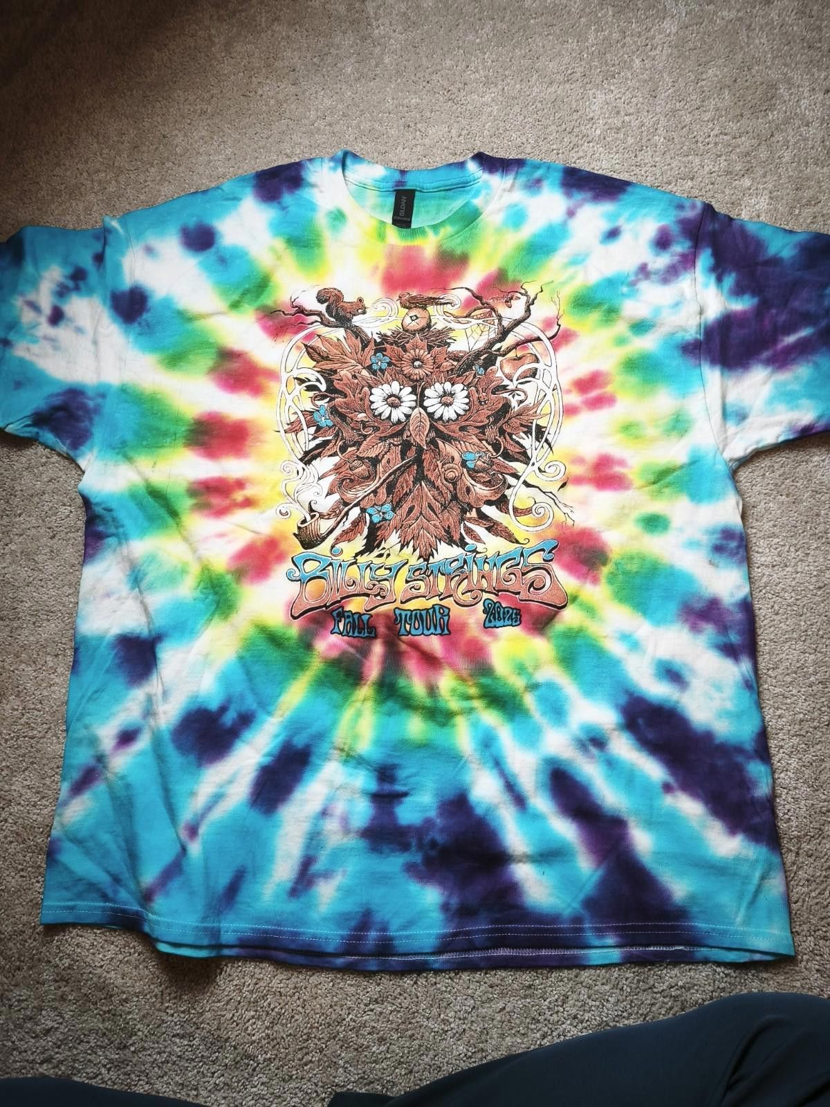 Gildan BILLY STRINGS Tie Dye 2025 Fall Tour Concert T-shirt - 2XL Size US XXL / EU 58 / 5 - 1 Thumbnail