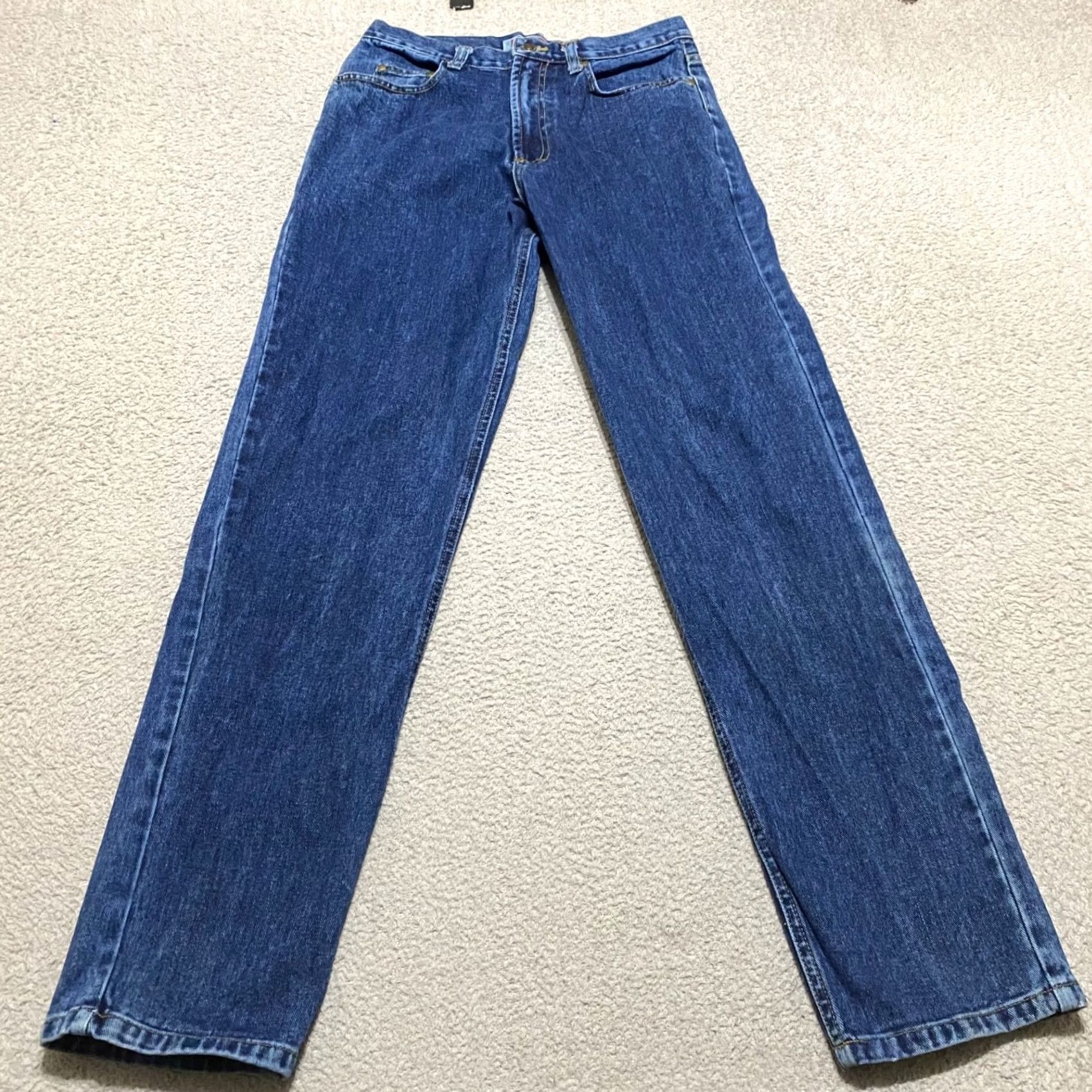 American Eagle Outfitters VINTAGE American Eagle Jeans Mens 30x32 Blue Denim Medium Wash Straight Mid Rise Jeans Size US 30 / EU 46 - 2 Thumbnail