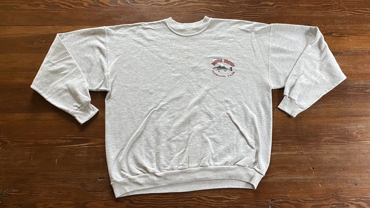 Hanes Vintage Daffin Marine Fishing Short Boxy Crewneck Sweatshirt Size US XL / EU 56 / 4 - 2 Thumbnail