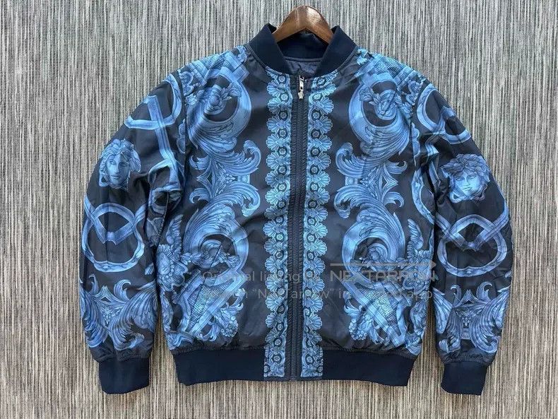 Versace Versace Reversible cotton jacket Size US L / EU 52-54 / 3 - 9 Thumbnail