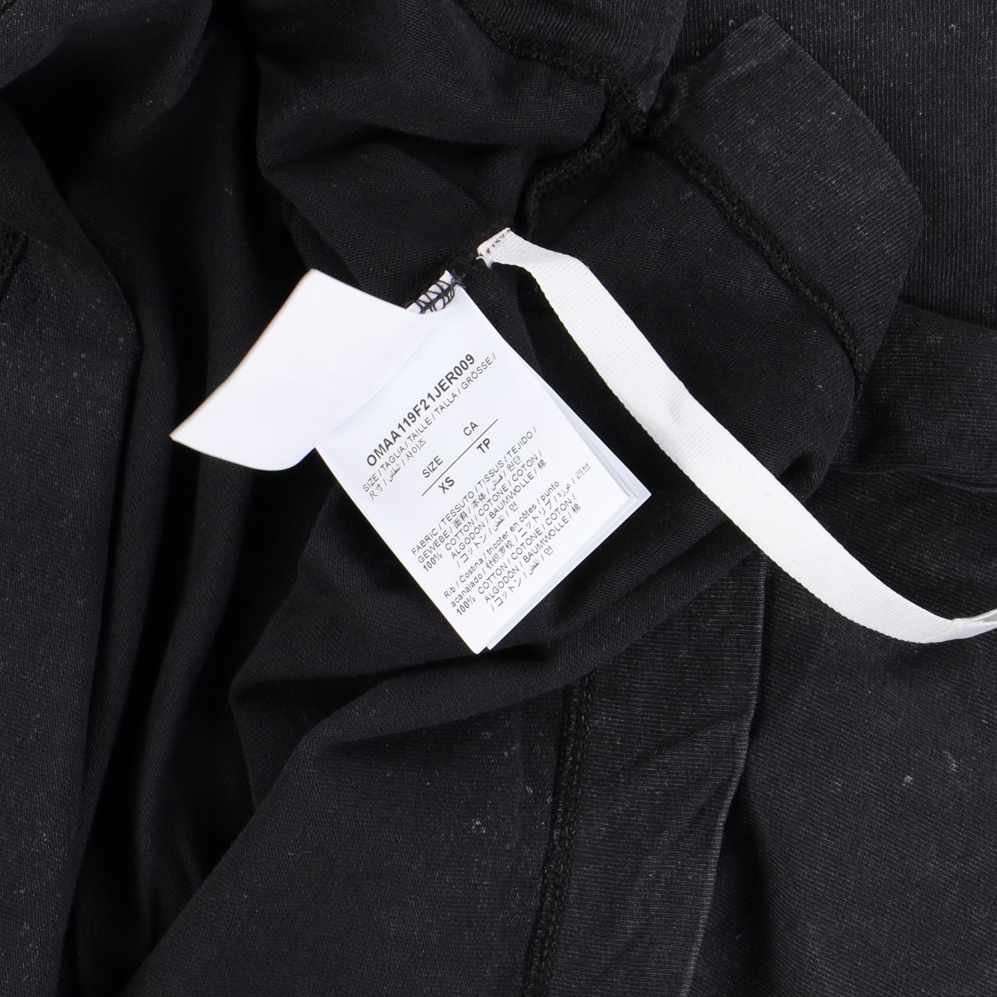 Off-White Washed Black Vintage Logo Oversized Skate T-Shirt Size XS / US 0-2 / IT 36-38 - 6 Thumbnail