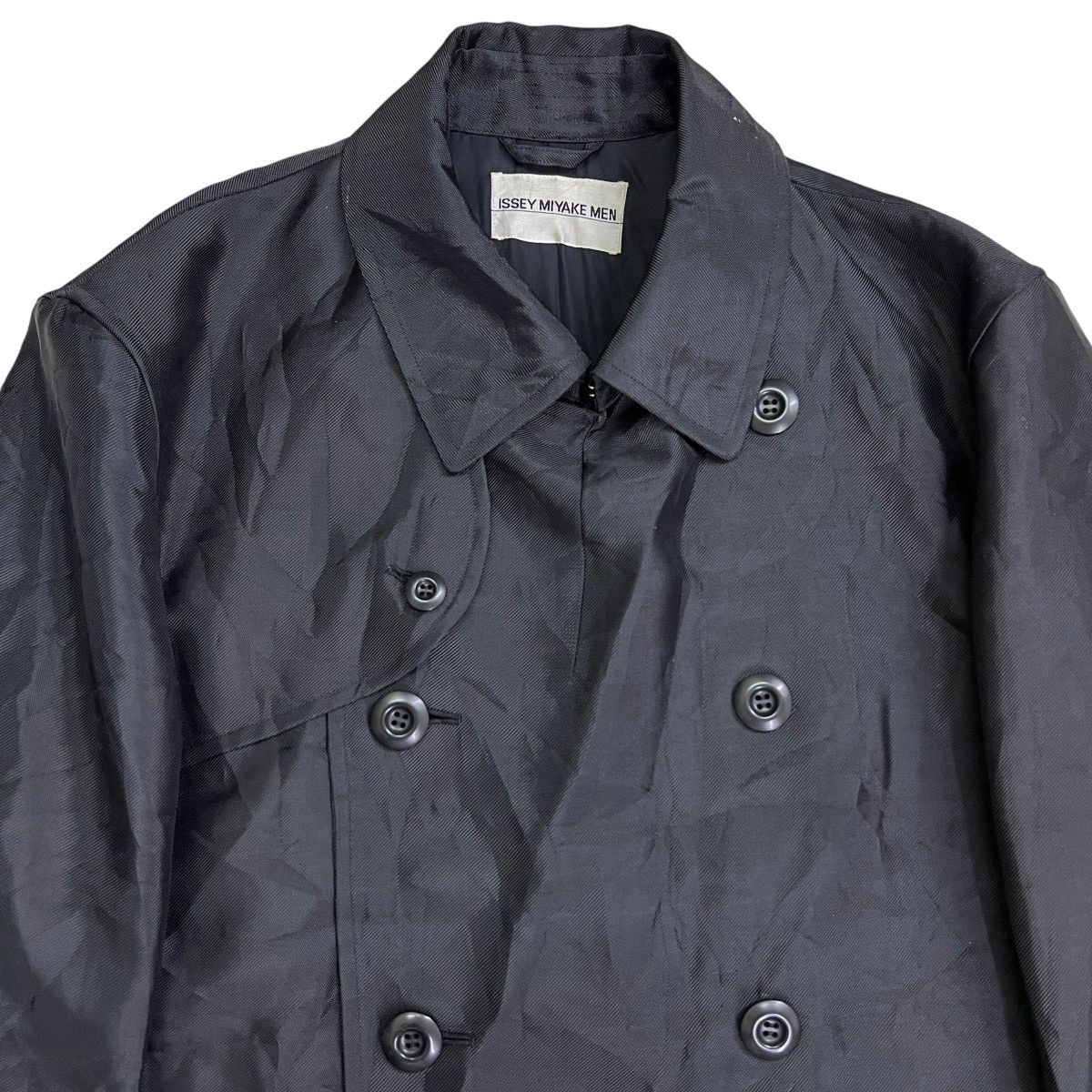 🔥 1997 ISSEY MIYAKE MEN DOUBLE BREASTED COAT MADE IN JAPAN