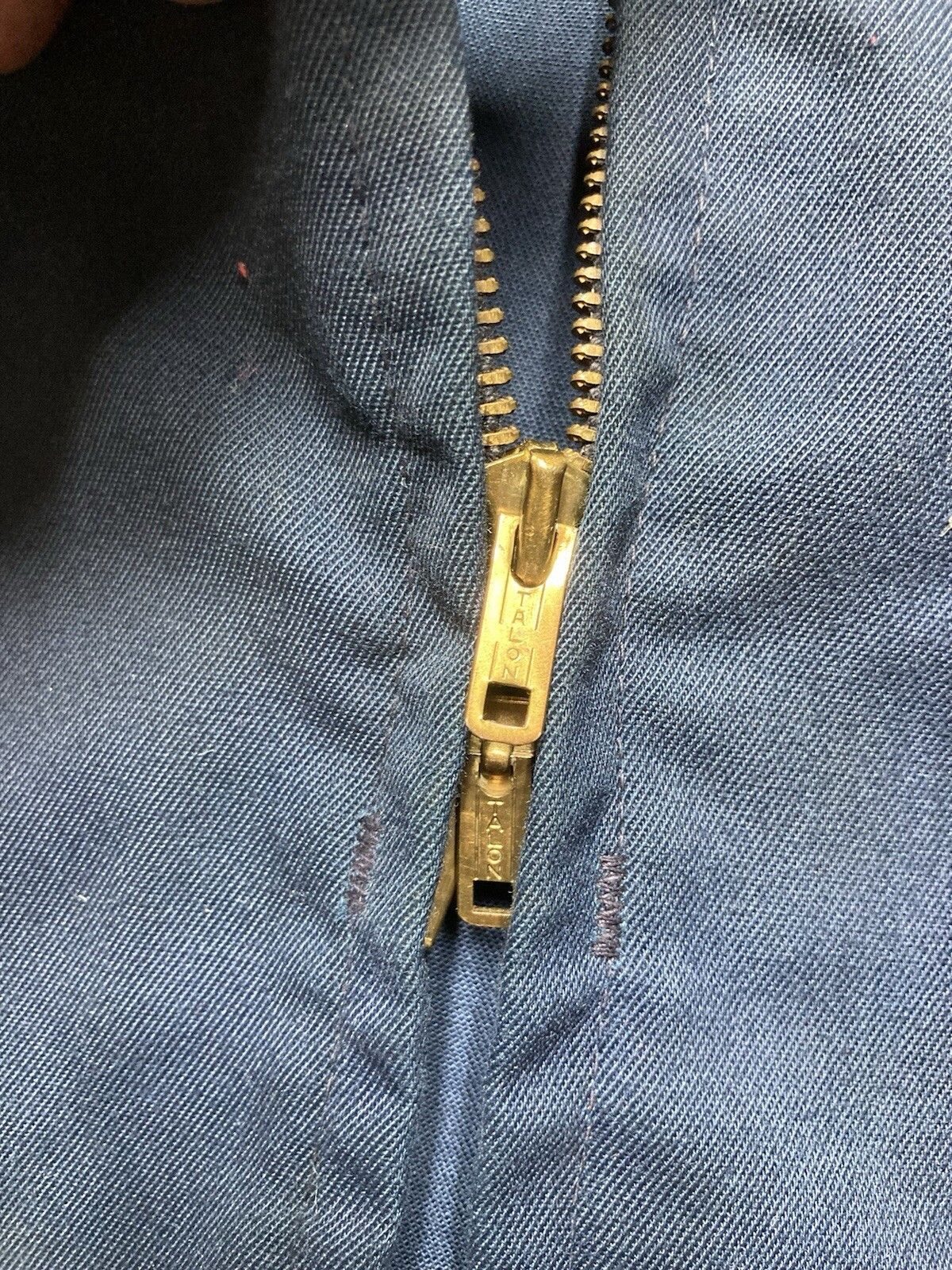Vintage Vintage 60s ToppMaster work jacket 3 pocket talon zip wor 44 Size US L / EU 52-54 / 3 - 9 Thumbnail