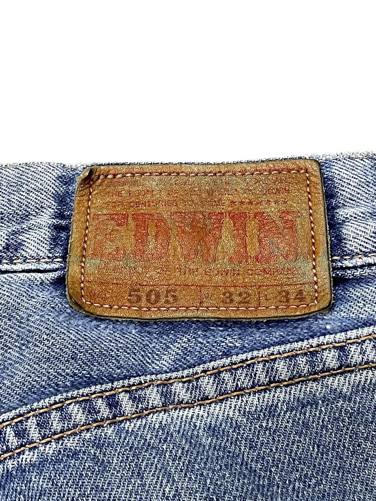 Edwin × Vintage Vintage OG Edwin 505 Loose Baggy Selvedge Jeans Size US 32 / EU 48 - 22 Thumbnail