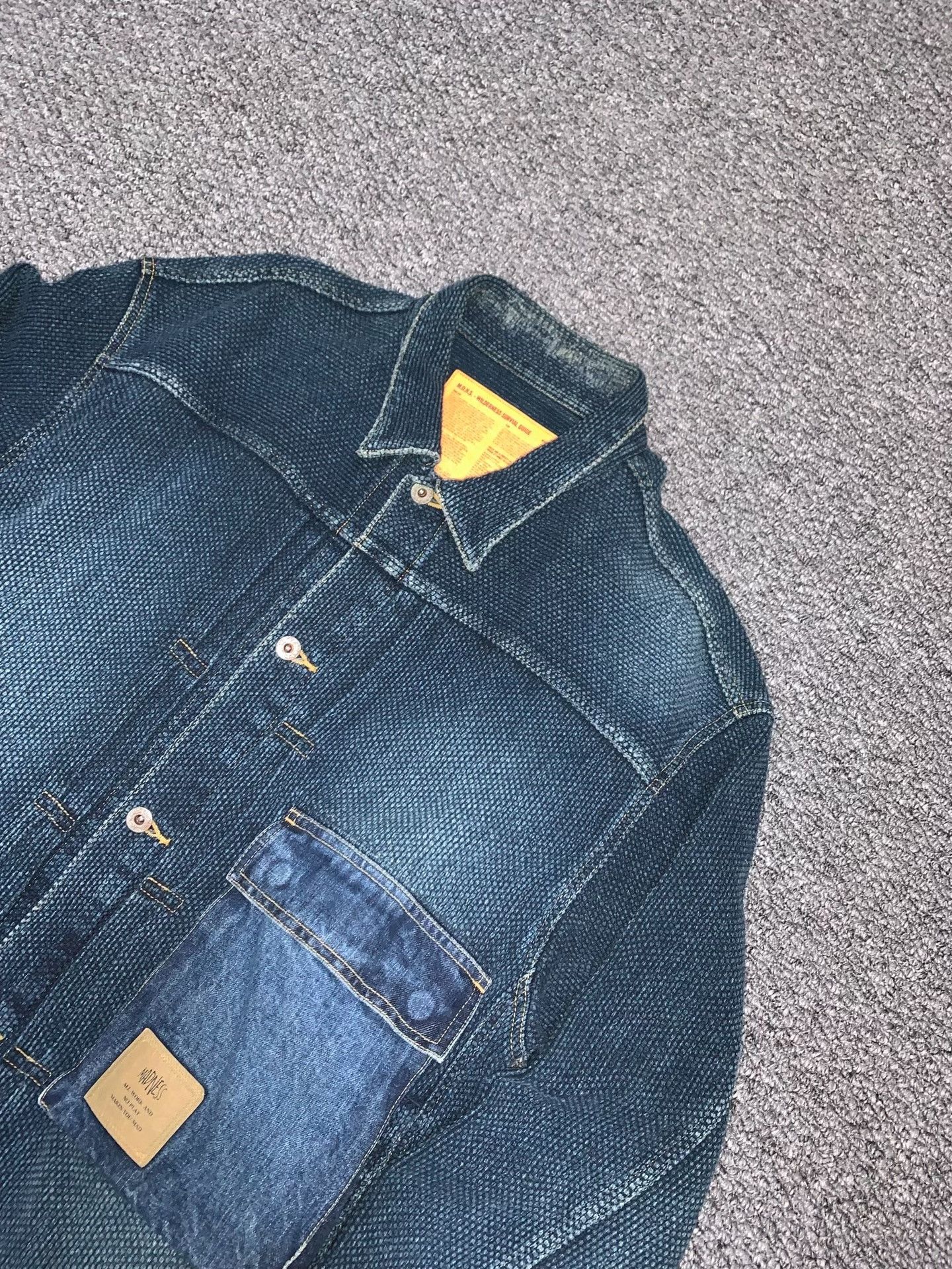 Madness MADNESS Sashiko Denim Jacket Size US M / EU 48-50 / 2 - 2 Thumbnail