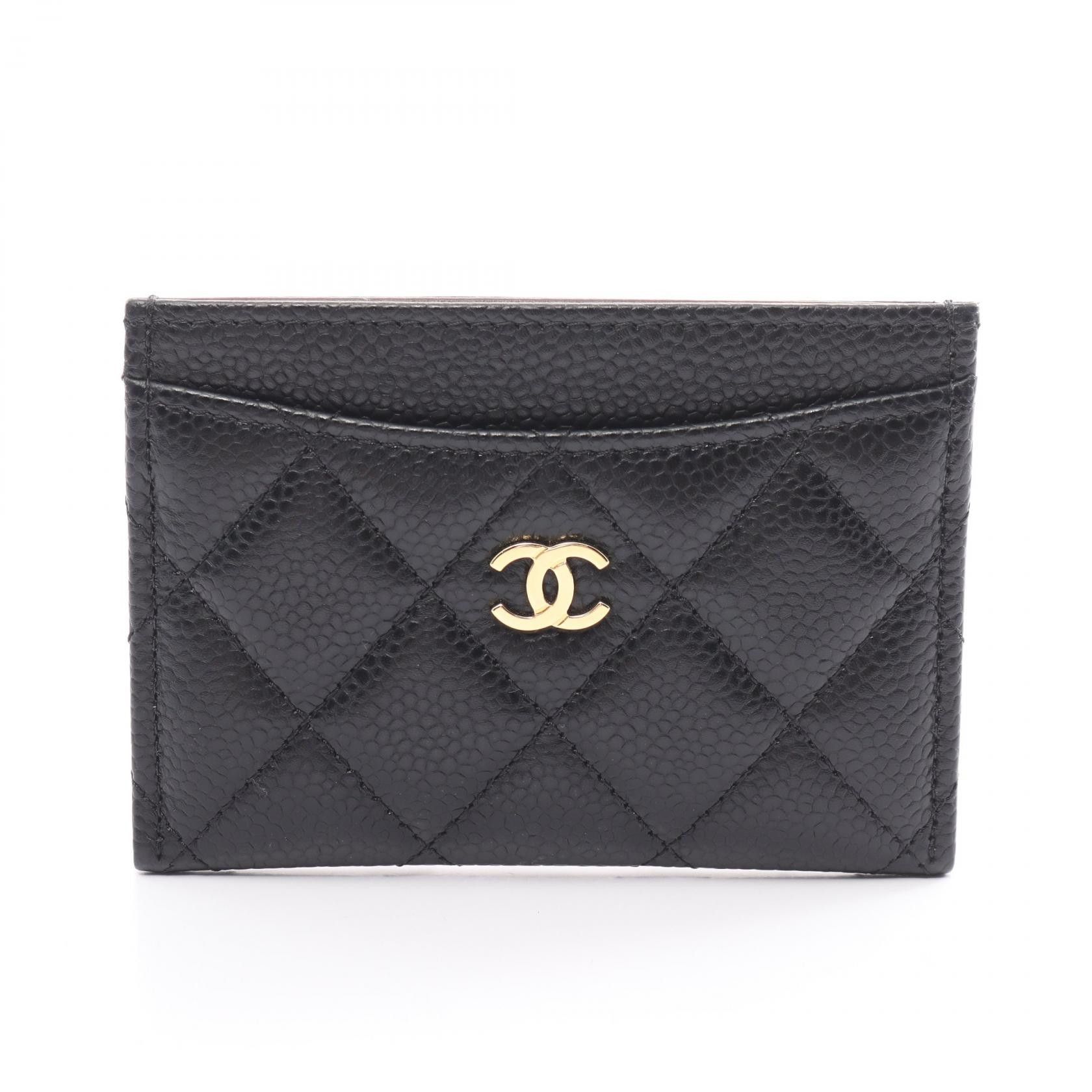 Chanel Chanel Quilted Caviar Card Case Leather Card Case AP0213 in Great Condition Size ONE SIZE - 1 Thumbnail