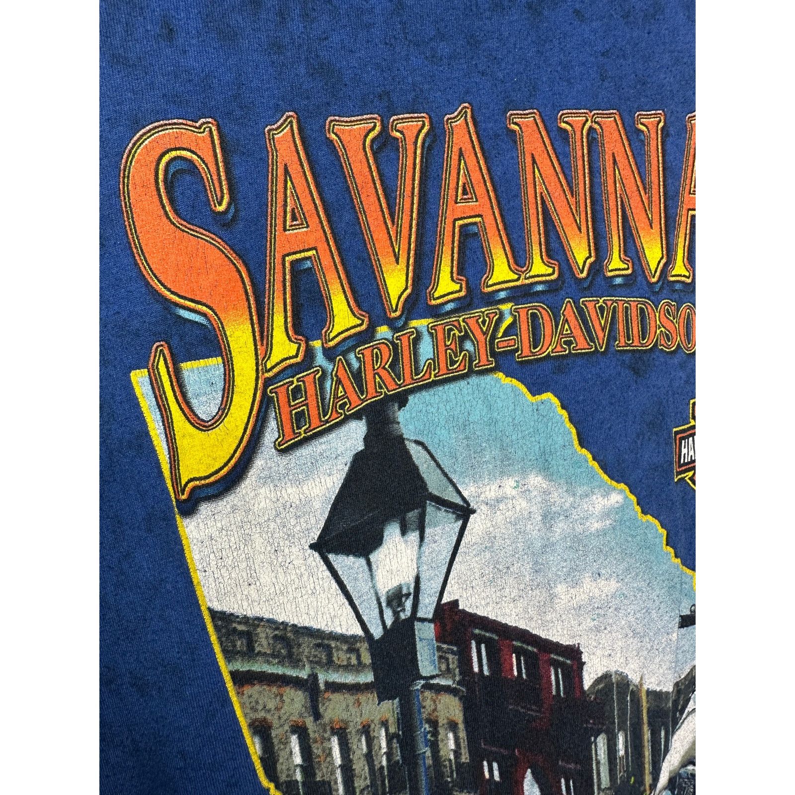 Harley Davidson Harley-Davidson Savannah GA Tee Men’s L Blue Biker Shirt Size US L / EU 52-54 / 3 - 7 Thumbnail