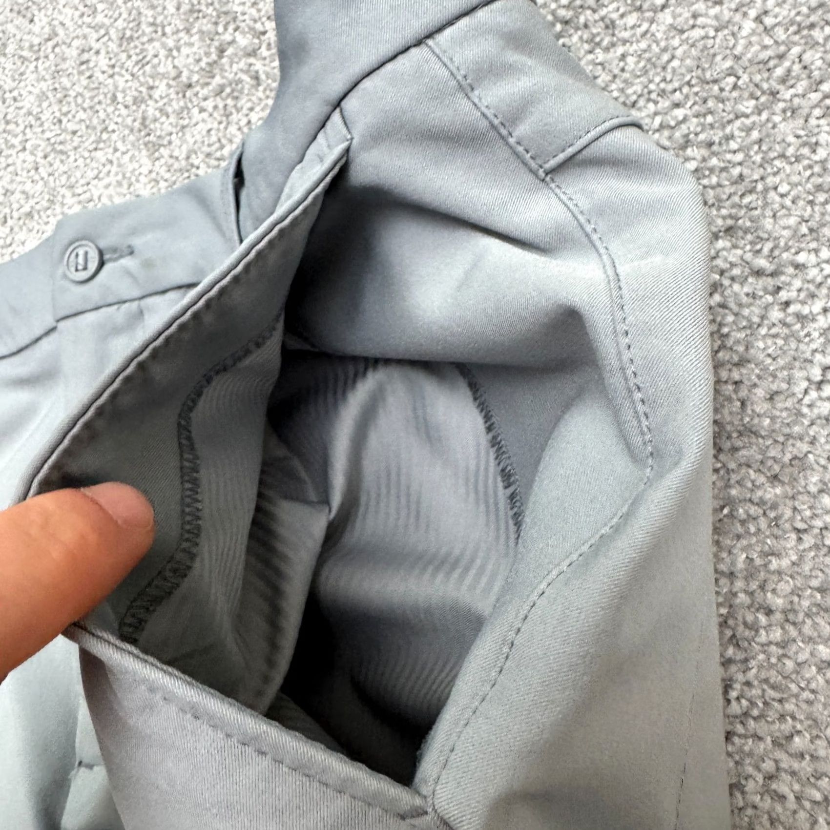 Hurley FootJoy FJ Performance Golf Chino Pants Mens 34x34 Gray Flat Front Straight Leg Size US 40 / EU 56 - 4 Thumbnail