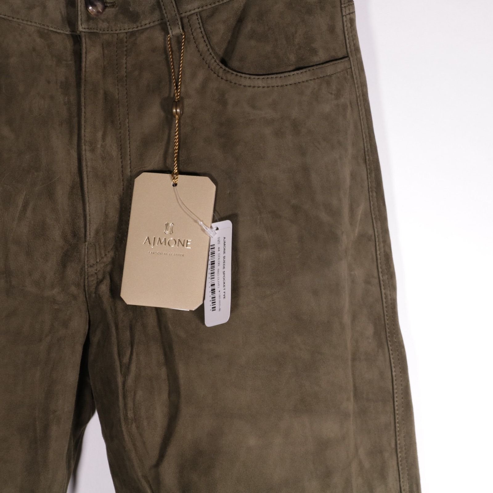 Brunello Cucinelli AJMONE Suede Nubuck Leather Pants Size 44 Brand New Size US 28 / EU 44 - 3 Thumbnail