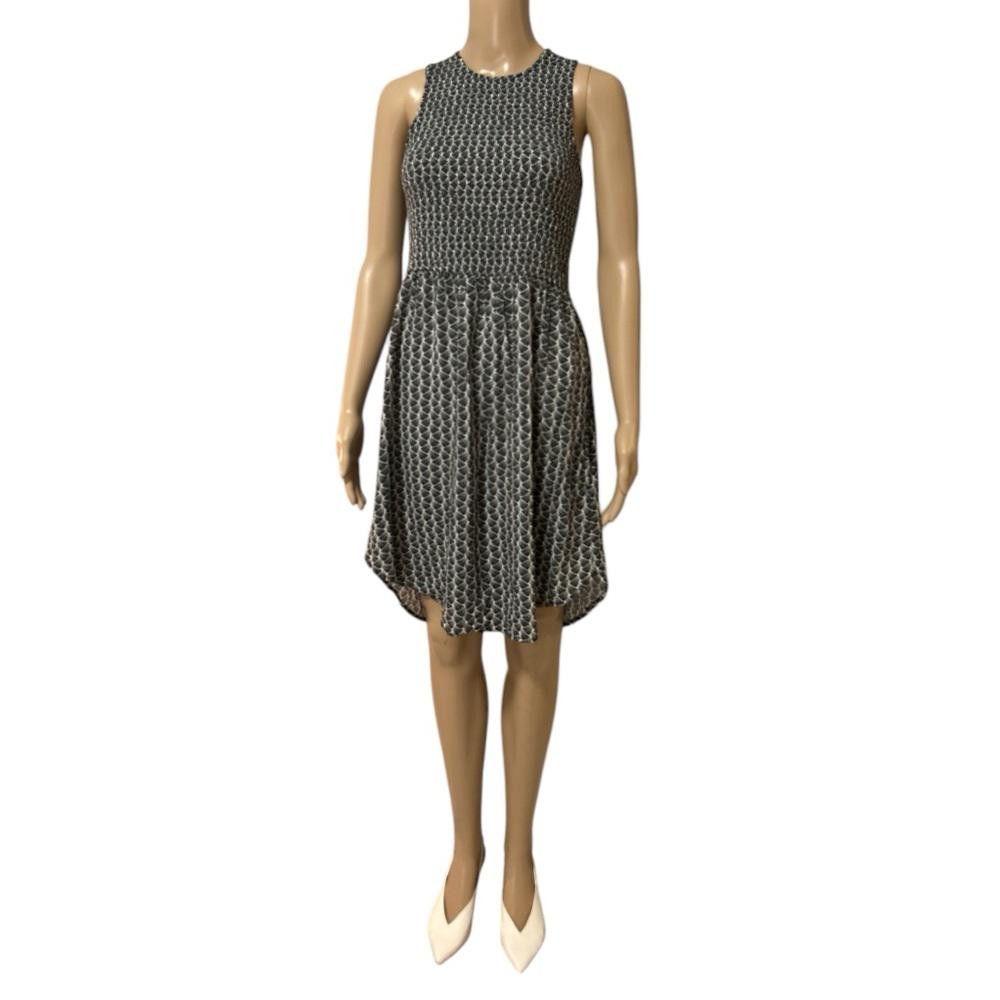 H&M Elegant Black and White Patterned Dress Size M / US 6-8 / IT 42-44 - 1 Thumbnail
