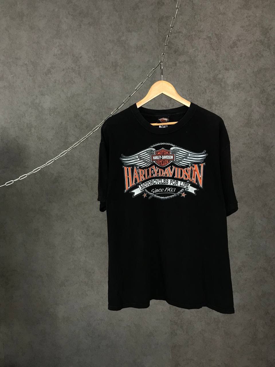 Harley Davidson Harley Davidson 2002 vintage biker rock overprinted tee Size US XL / EU 56 / 4 - 1 Thumbnail