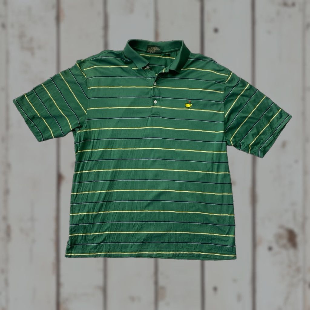 Vintage Vintage Masters Amen Corner Polo Golf Shirt Mens L Green Pima Cotton Classic Size US L / EU 52-54 / 3 - 1 Thumbnail