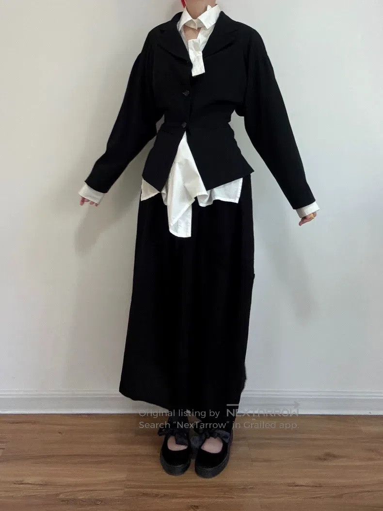 Yohji Yamamoto Yohji Yamamoto size 2 Vertical cut half skirt Size 24" / US 00 / IT 34 - 3 Thumbnail