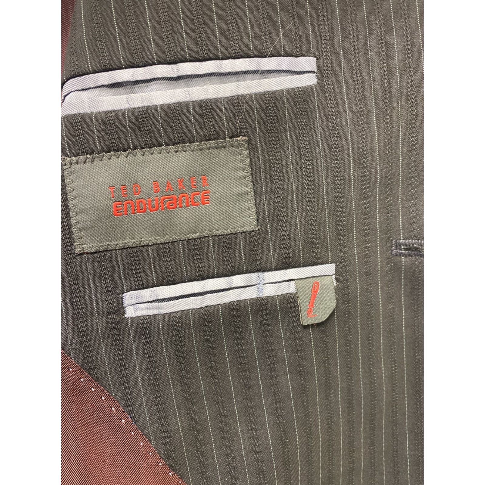Ted Baker Ted Baker Blazer Mens 40R Black Endurance Sport Coat Suit Jacket Stripes 116-63 Size 40R - 4 Thumbnail