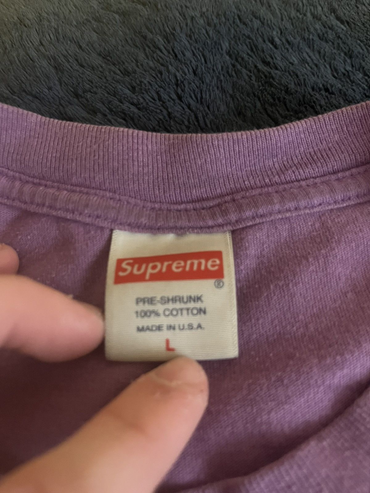 Supreme Supreme Mouse Tee “Purple” Size US L / EU 52-54 / 3 - 3 Thumbnail