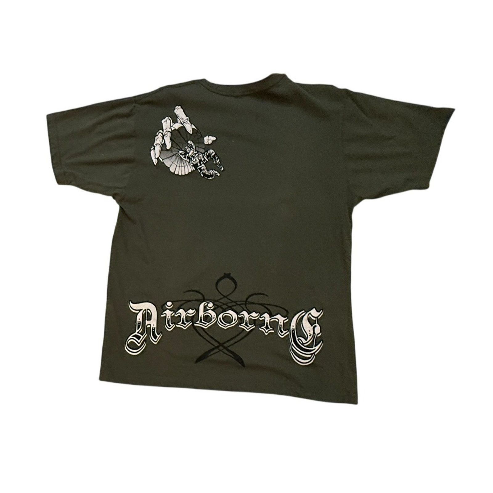 & Other Stories Appprime Airborne T-Shirt Mens L Skull Gothic Y2K Streetwear Size US L / EU 52-54 / 3 - 6 Thumbnail