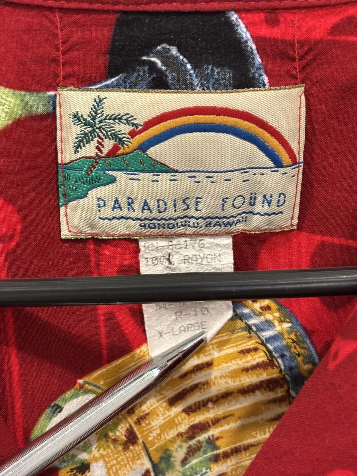 Vintage Vintage Paradise Found Happy Hour Cocktail Hawaiian Shirt XL Size US XL / EU 56 / 4 - 5 Thumbnail