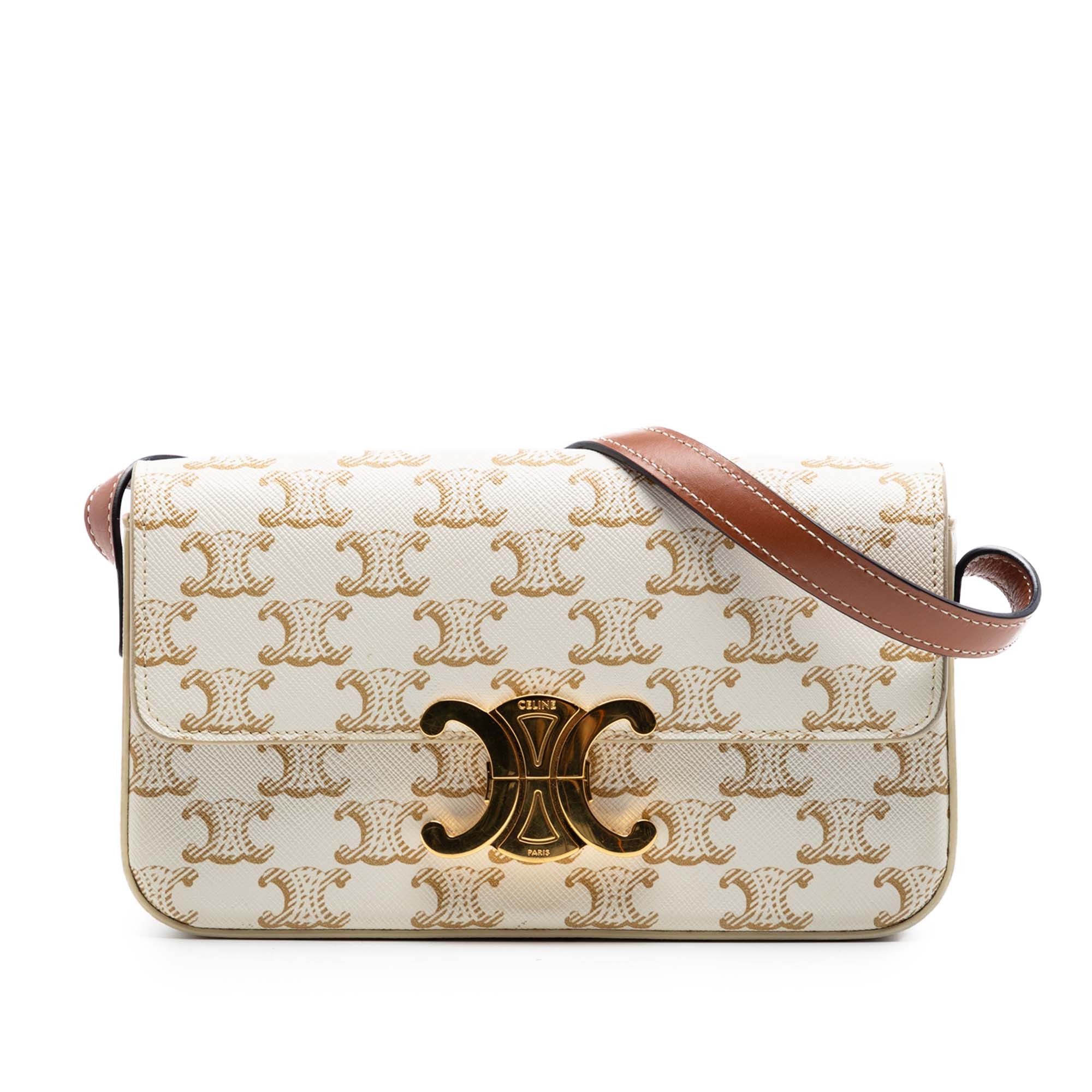 Celine Triomphe Coated Canvas Claude Shoulder Bag Size ONE SIZE - 1 Thumbnail
