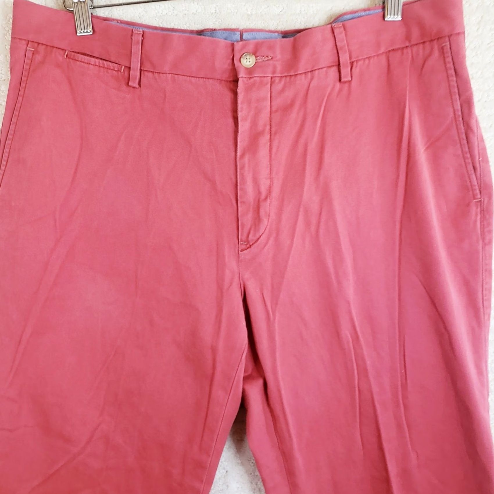Polo Ralph Lauren VINTAGE Polo Ralph Lauren Pants Cat: Chino Men 36x32 Nantucket Red Pima Cotton Twill Classic Fit Size US M / EU 48-50 / 2 - 3 Thumbnail