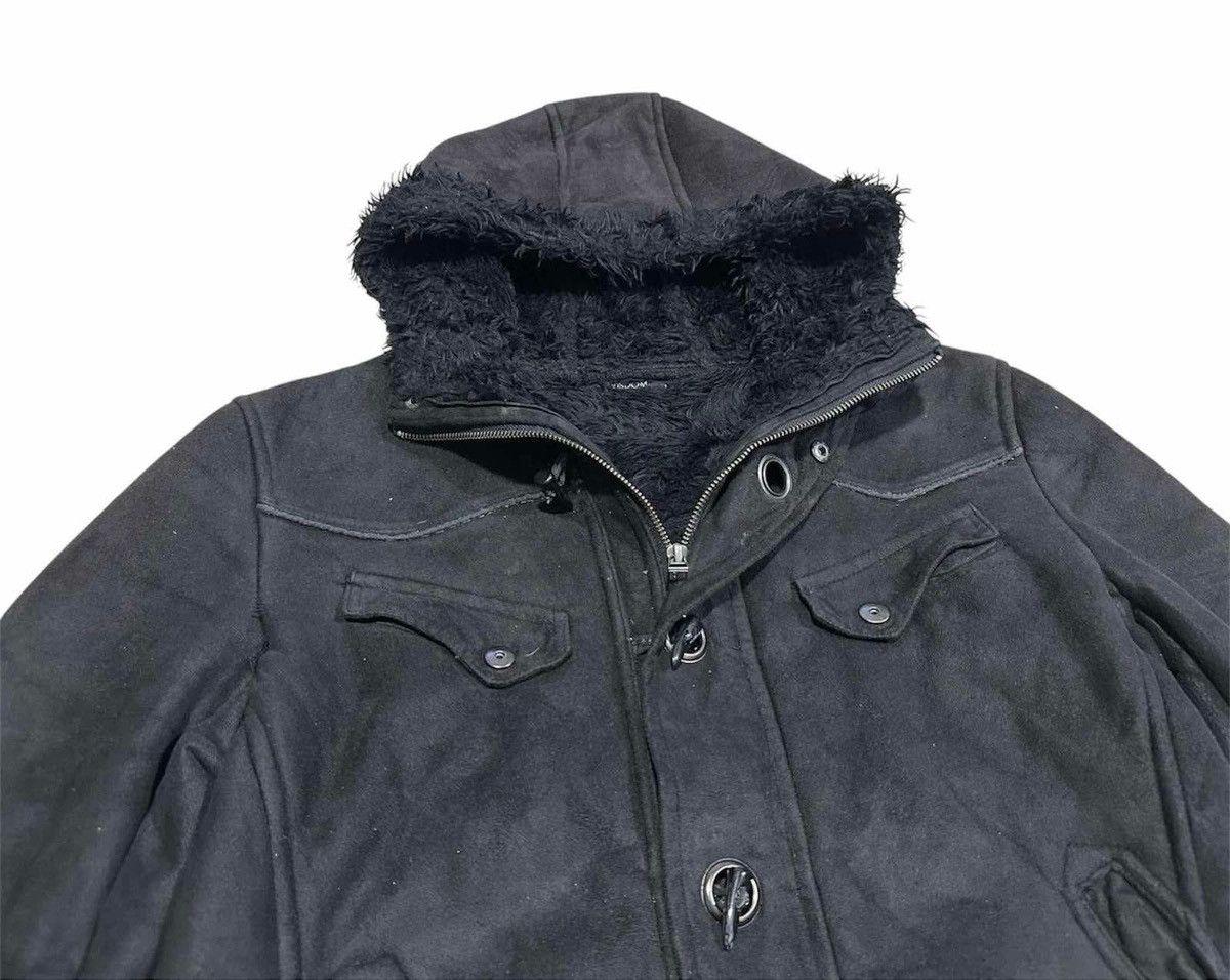 Hysteric Glamour 🔥Sick Y2K Wisdom Fur Hooded Suede Jacket Goth Punk Size US L / EU 52-54 / 3 - 2 Thumbnail