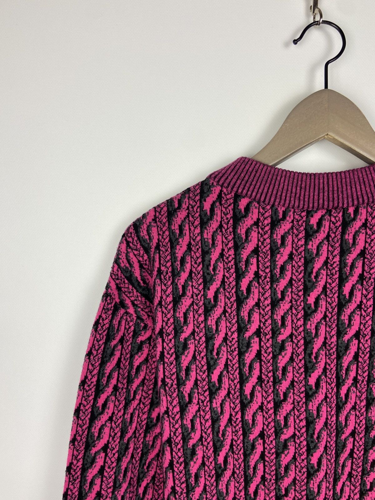 Designer × Moschino RRP$ 400 Moschino Couture Virgin Wool Pink Womens Sweater Size S / US 4 / IT 40 - 16 Thumbnail