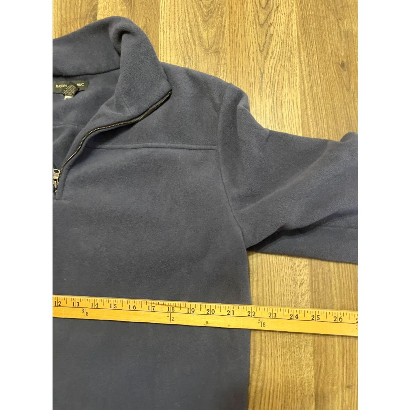 Banana Republic Banana Republic Sweater Men's Size Large Blue Pullover 1/4 Zip Up Fleece Size US L / EU 52-54 / 3 - 5 Thumbnail