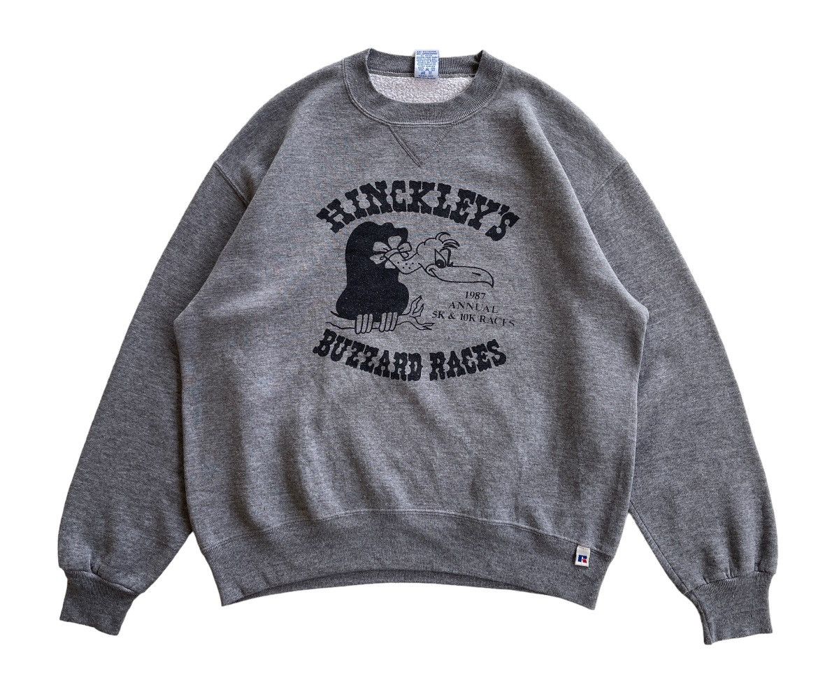 Russell Athletic Vintage 90s Russell Hinckleys Buzzard Races Sweatshirt Size US L / EU 52-54 / 3 - 2 Thumbnail