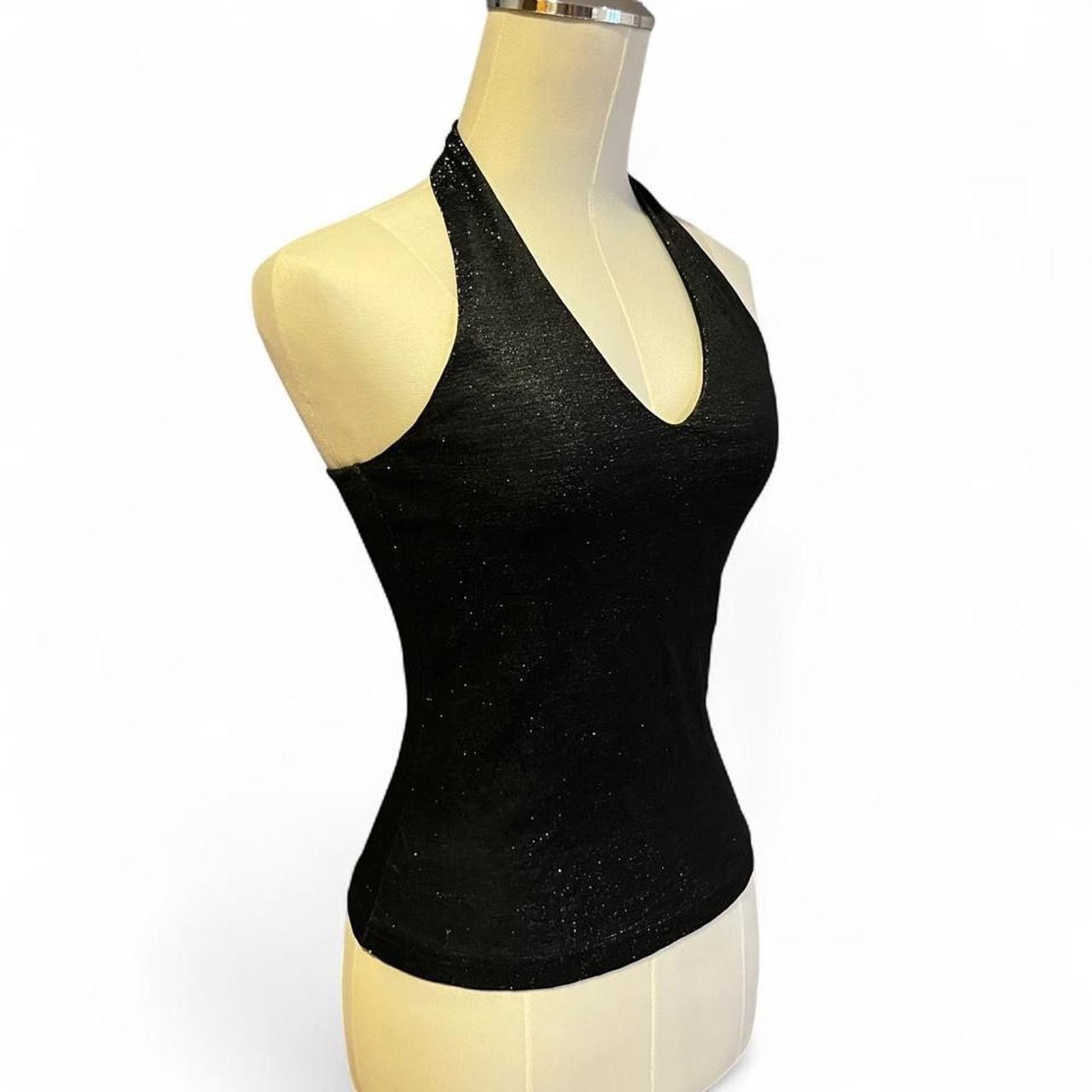 Other Y2K black boho Ibiza party halter neck top Size XS / US 0-2 / IT 36-38 - 2 Thumbnail