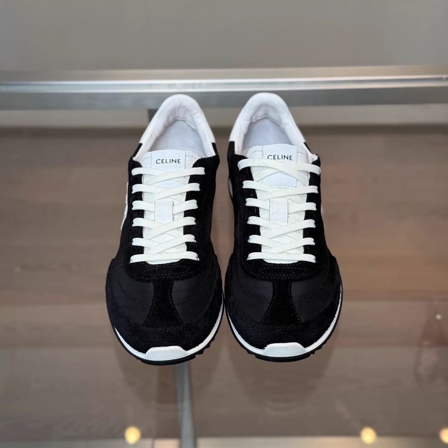 Celine Celine SS26 Racer Women's Black & White Trainer 36.5 99 Size US 6 / IT 36 - 5 Thumbnail