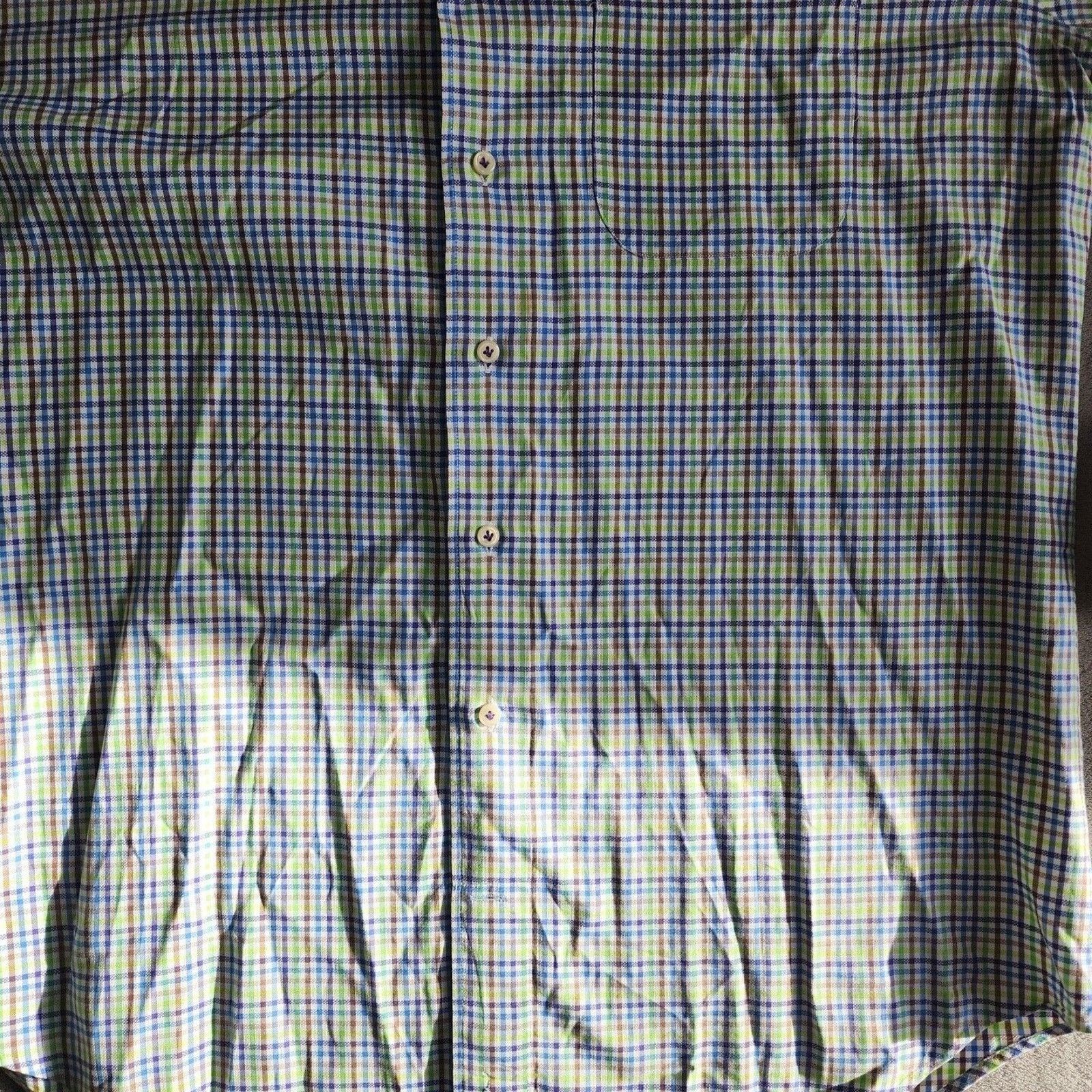 Peter Millar Peter Millar Mens Button Up LS Golf Polo Shirt Plaid LG Size US L / EU 52-54 / 3 - 6 Thumbnail