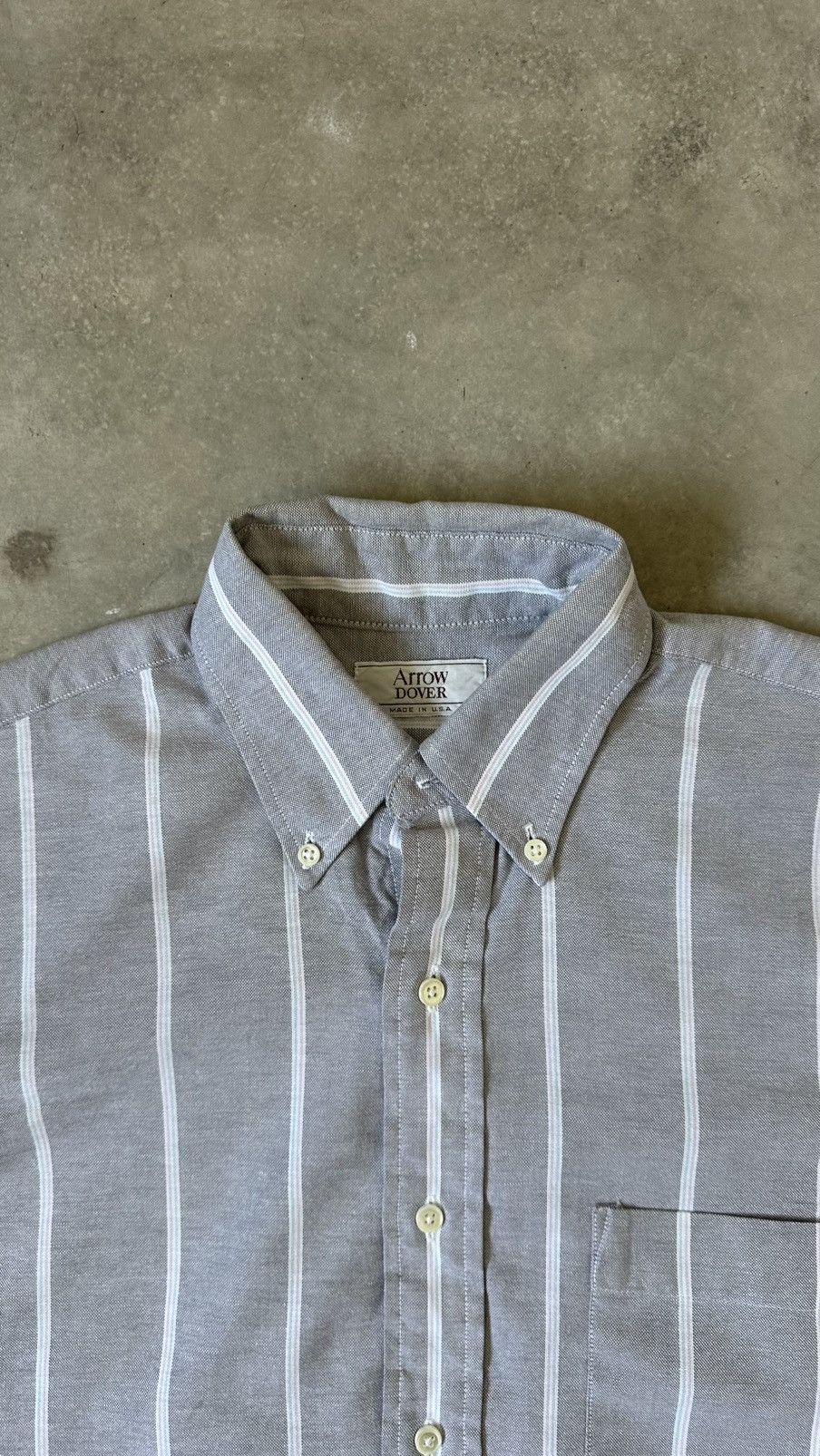 Other VINTAGE ARROW DOVER MADE IN USA STRIPES SHIRT Size US M / EU 48-50 / 2 - 5 Thumbnail