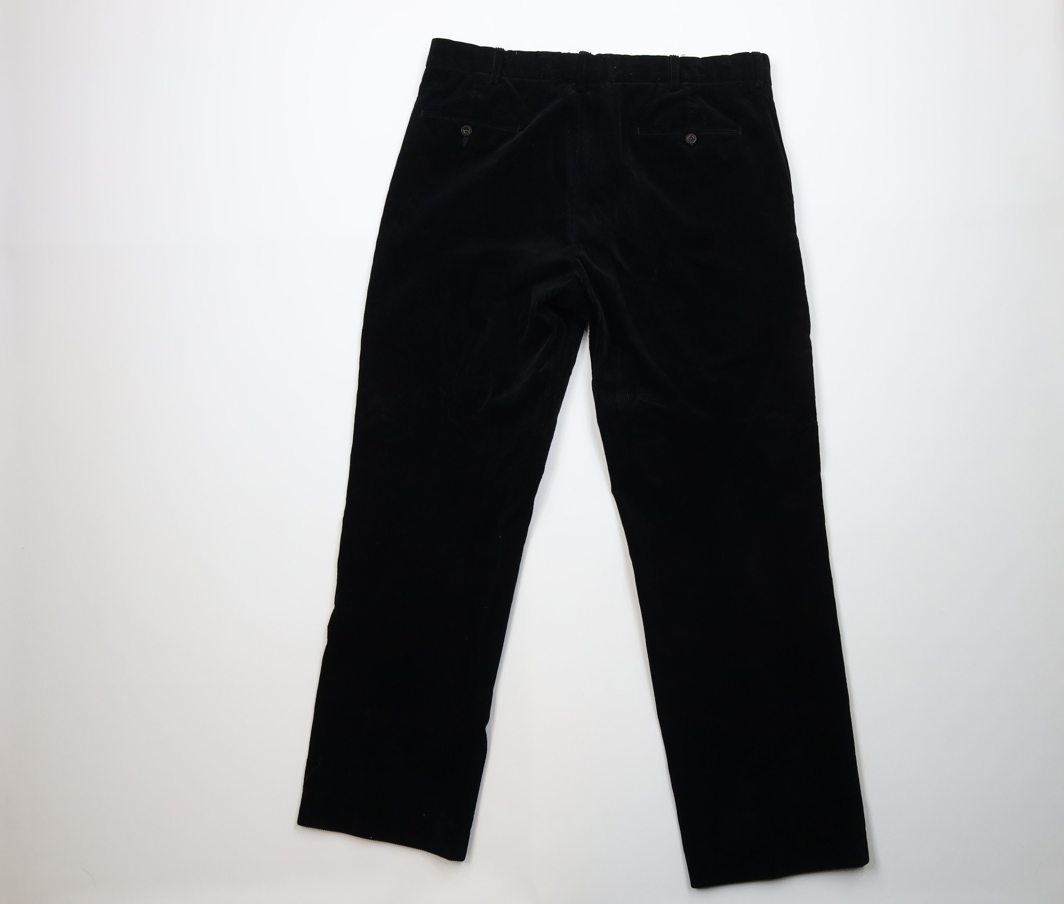 Ralph Lauren Vintage 90s Ralph Lauren Heavy Wide Leg Corduroy Pants Black Size US 36 / EU 52 - 10 Thumbnail