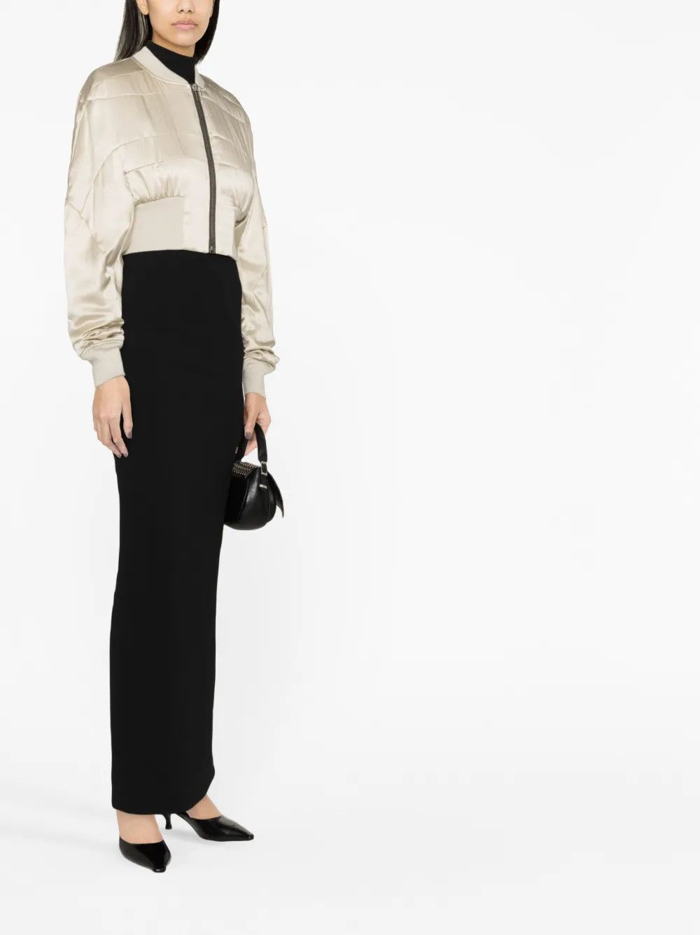 Rick Owens o1y0126 Bomber Jacket in Beige Size M / US 6-8 / IT 42-44 - 2 Thumbnail