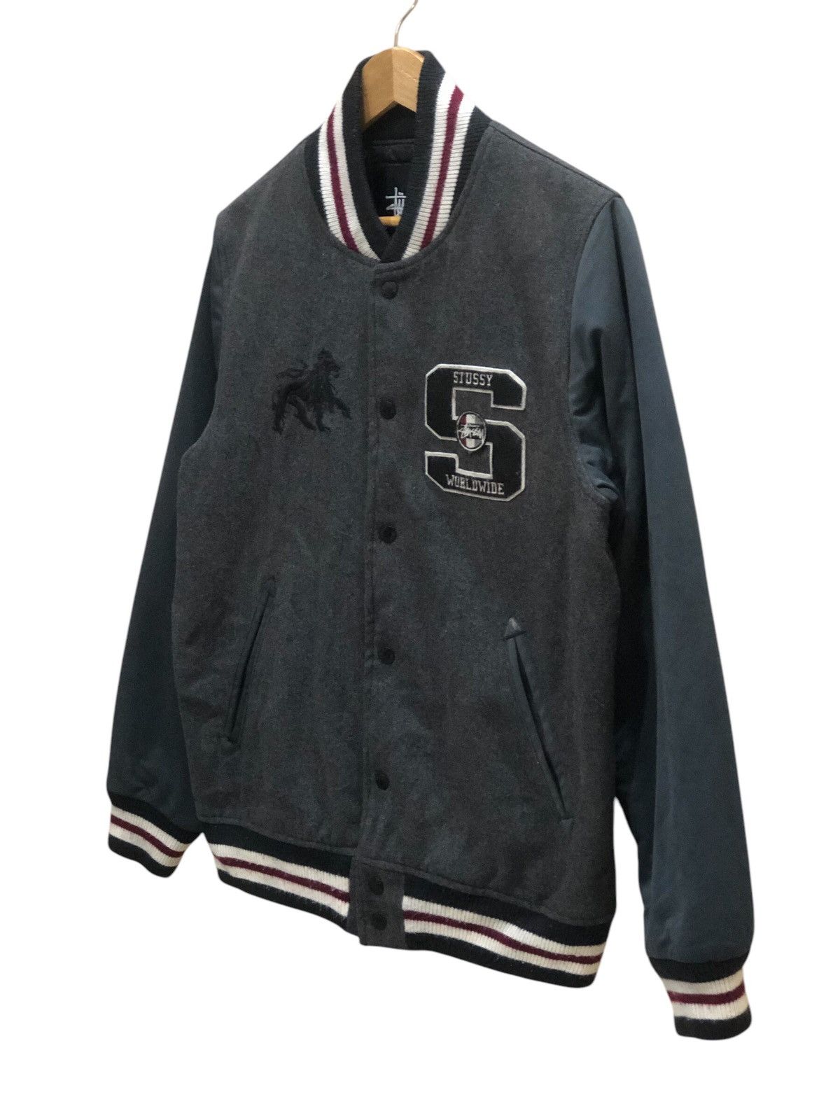 Stussy Vintage Stussy Wool Snap Button Jacket Size US M / EU 48-50 / 2 - 3 Thumbnail